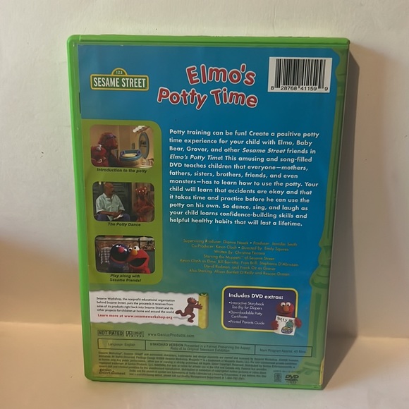Elmo's Potty Time (DVD, 2006) Sesame Street - Picture 2 of 2